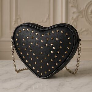 Torrid / Betty Johnson Limited Edition  Heart-Shaped Studded Crossbody